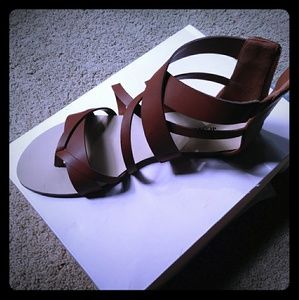 Women's Brown Strappy Sandals